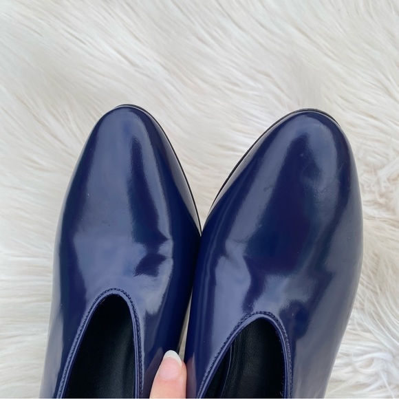 Via Spiga Women's Baran Block Heel Leather Pumps 37EU 7M US - Picture 4 of 9